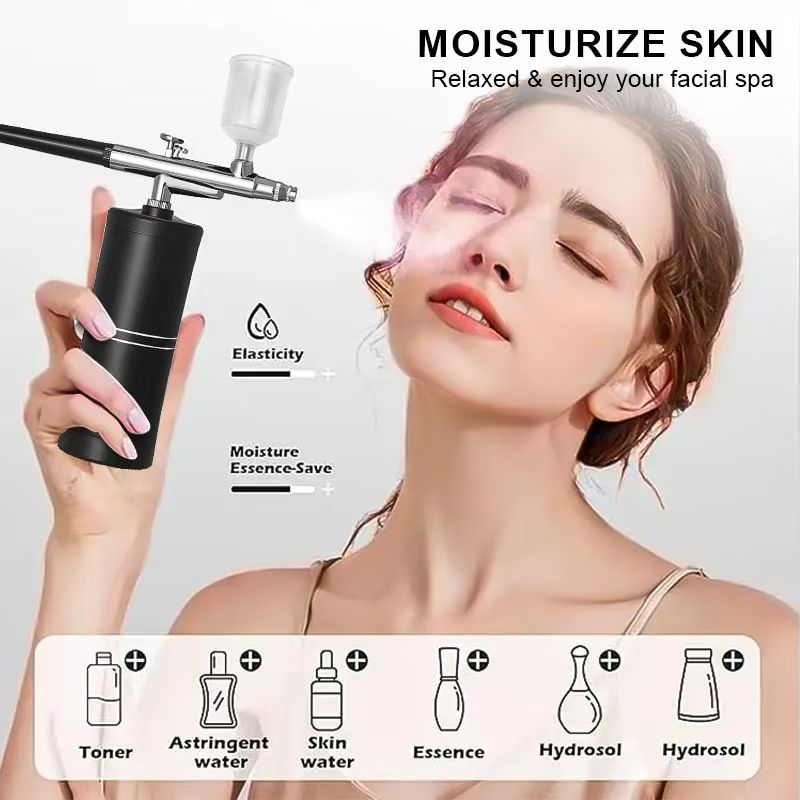 Airbrush kit,Airbrush for Nails,Airbrush Spray Gun with Air Compressor Kit,High Pressure Airbrush for Nails Art, Painting, Cake Decor, Cookie, Mode, Makeup, Barber