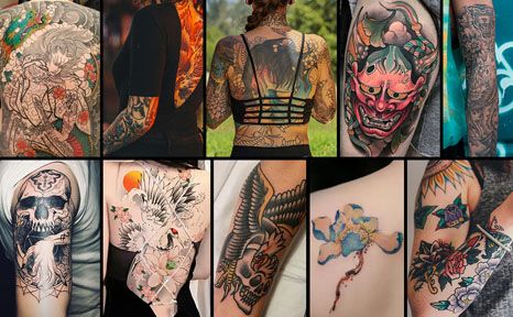 Tattoo Kit, Wormhole Tattoo Pen Kit Complete Tattoo Practice Kit Rotary Tattoo Machine Kit with 10pcs Tattoo Cartridge Needles, 10pcs Tattoo Inks Tattoo Gun Kit Beginner