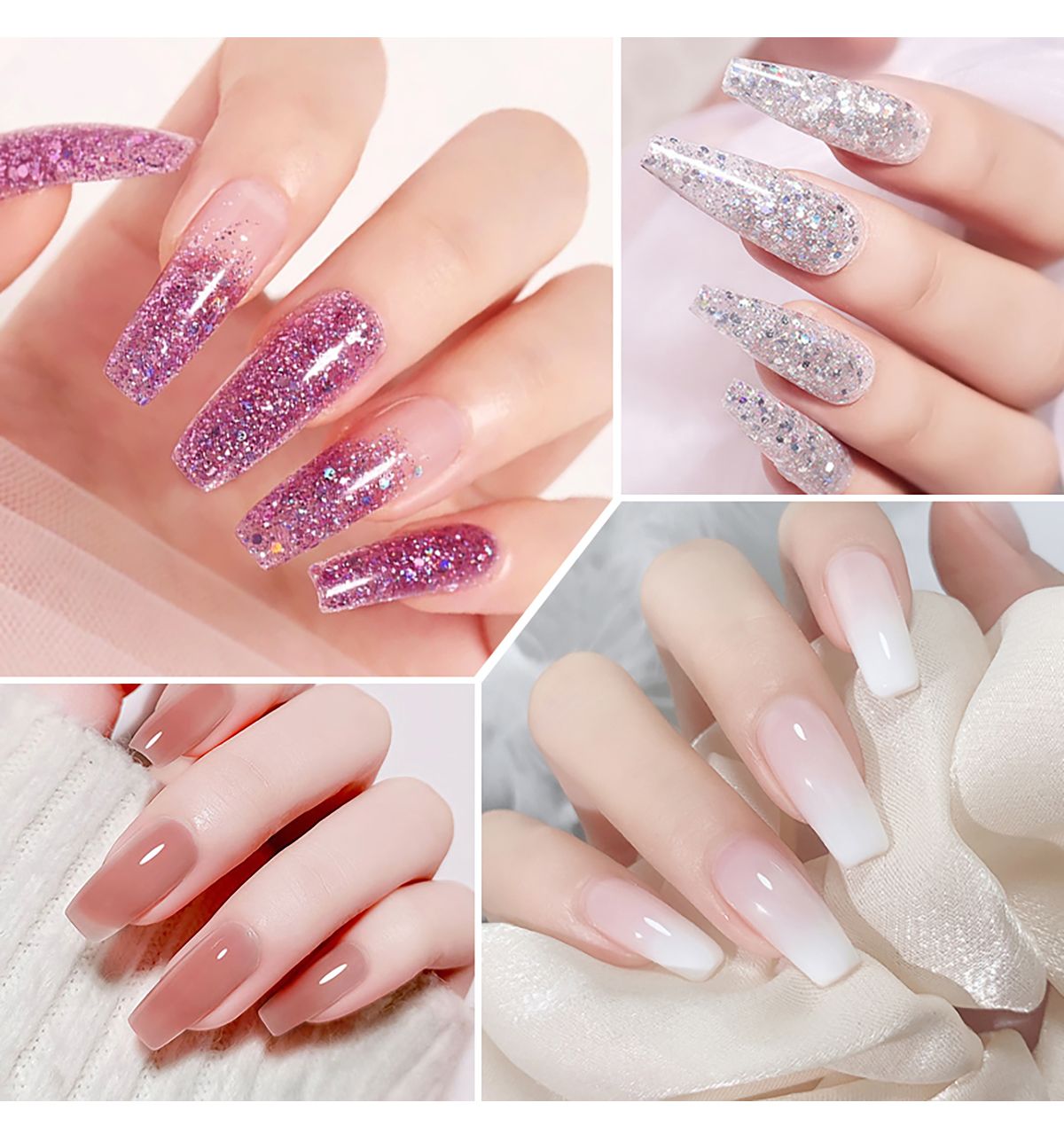 Gel Nail Polish Kit with UV light LED Nail Lamp 12 Colors Gel Nail Polish and 4 Colors Poly Extension Gel Nail Kit  Nail Art Professional Gel Manicure Kits Christmas Gifts for Women Teens Girls