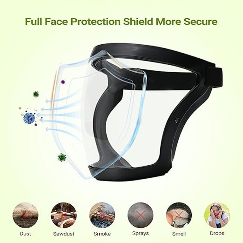 1pcs Anti-fog Mask  Adjustable Breathable  Protective Face Shield,,Adult Clear Face Shield, Face Mask Suitable For Farming/welding/dust Prevention