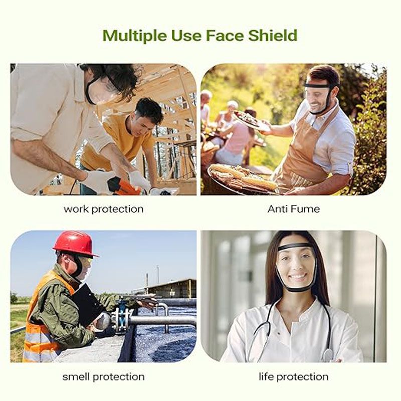 1pcs Anti-fog Mask  Adjustable Breathable  Protective Face Shield,,Adult Clear Face Shield, Face Mask Suitable For Farming/welding/dust Prevention