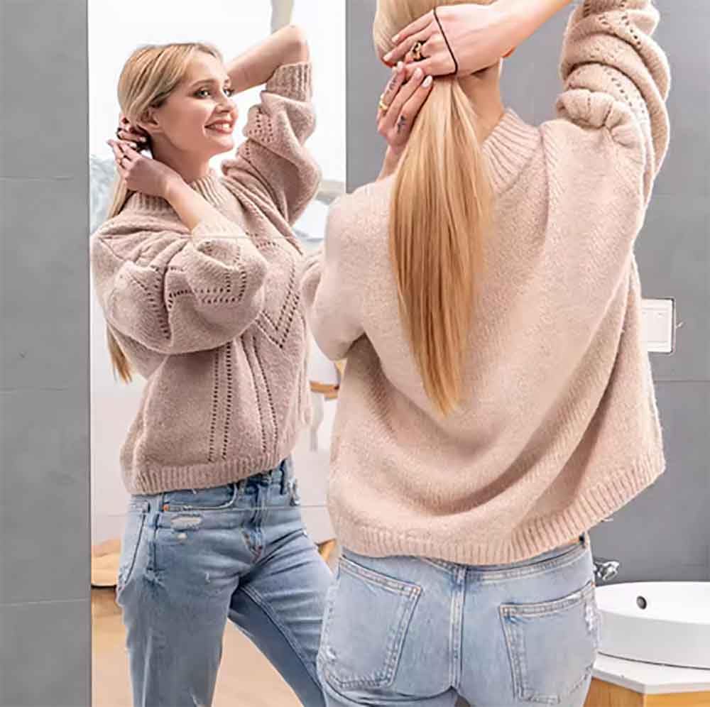 40*60CM  Stick Wall Mirror Self-Adhesive Home Gym Mirrors Wall Mounted Mirror Glass Frameless Full Length Mirror Tiles for Home Gym, Bedroom, Door & Bathroom