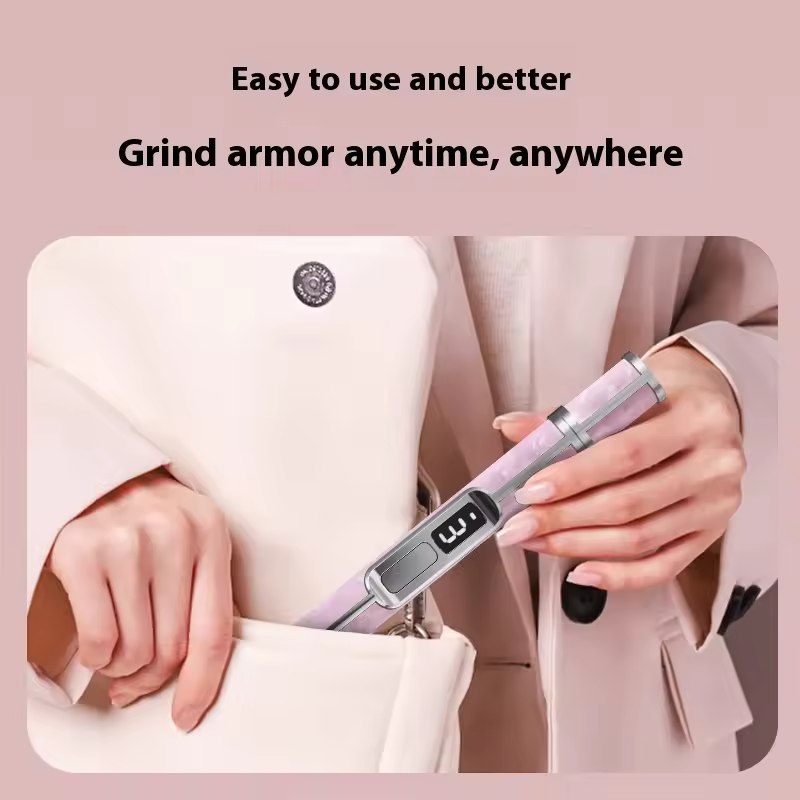 18-in-1 Polisher, USB Rechargeable Electric Nail Drill File & Polisher Tool with Digital Display, Manicure & Pedicure Kit for Gr