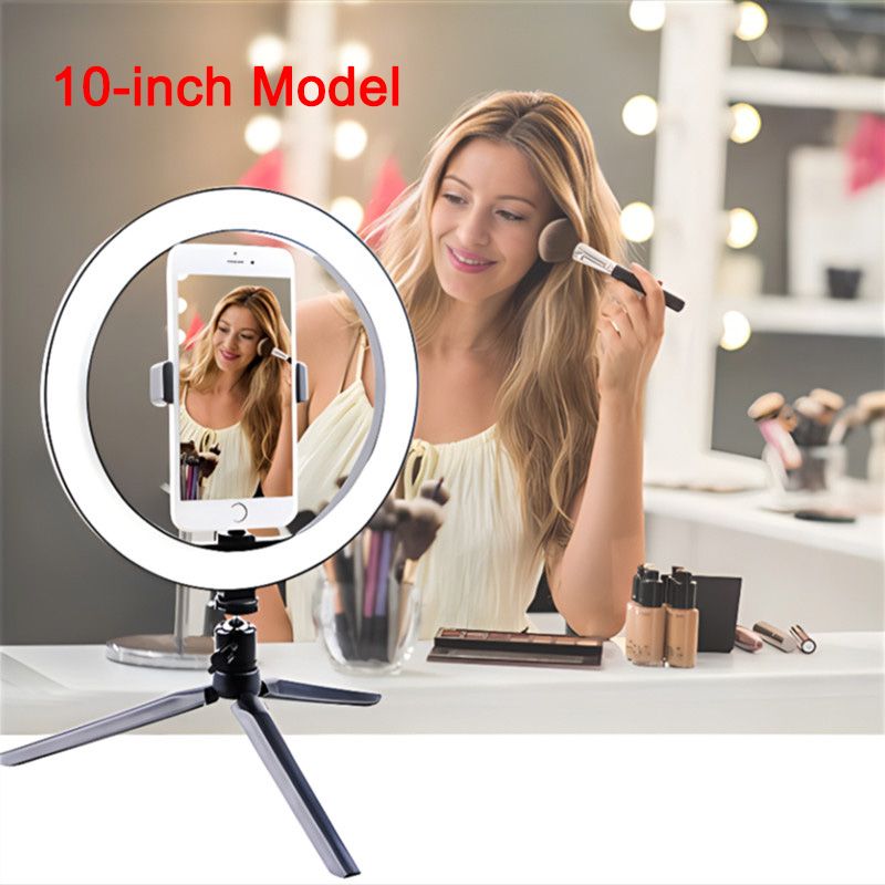 10inch/ 8inch Ring Lamp Led Selfie Wireless Remote For Youtube Video Live Photography Lighting For Phone Ring Light With Tripod Stand Photo