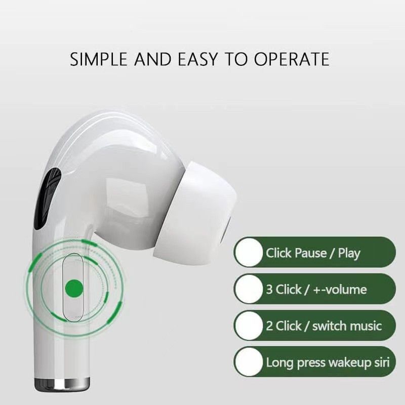 Air Pro3 TWS Pro 3 Wireless Bluetooth Earphone earpods Earphone  Bluetooth V5.0 Touch Control for all Smart phone