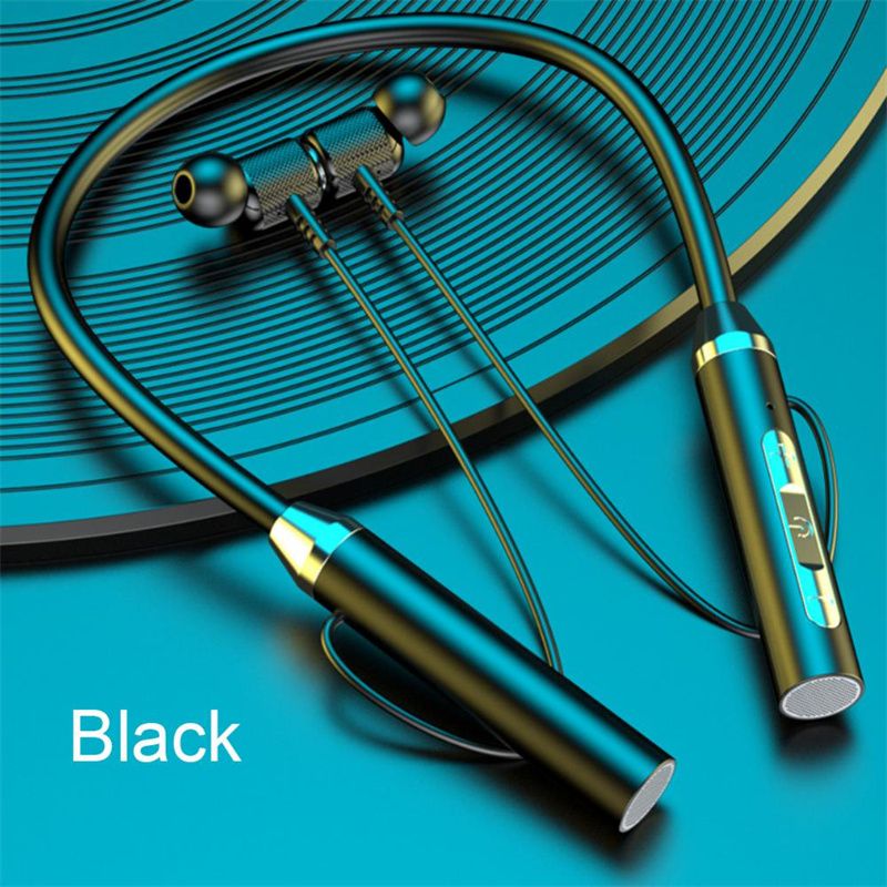G03 Wireless Bluetooth Earphone Neck Band Earphones Earbuds Hanging Neck Sports Two Ears in-ear Neck Hanging Long Standby with Magnetic Voice Assistant