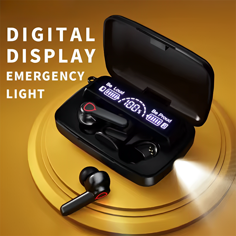 Upgraded M19 Earbuds TWS Earphone Intelligente Touch Control Wireless Bluetooth-compatible Headphones Waterproof LED Display With Mic