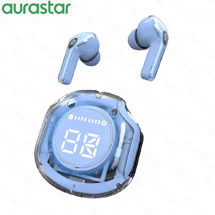 NEW Air39 Wireless Bluetooth Earphone Transparent ENC Noise Reduction Game Headphone Long Battery Life BT call 5.3 Headset With Breathing Lights