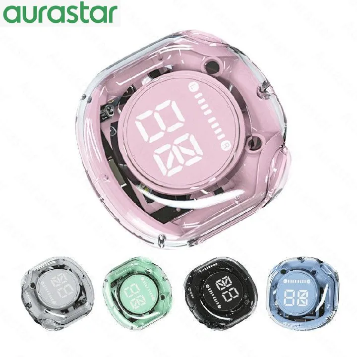 Air39 Wireless Bluetooth Earphone Transparent ENC Noise Reduction Game Headphone Long Battery Life BT call 5.3 Headset With Breathing Lights