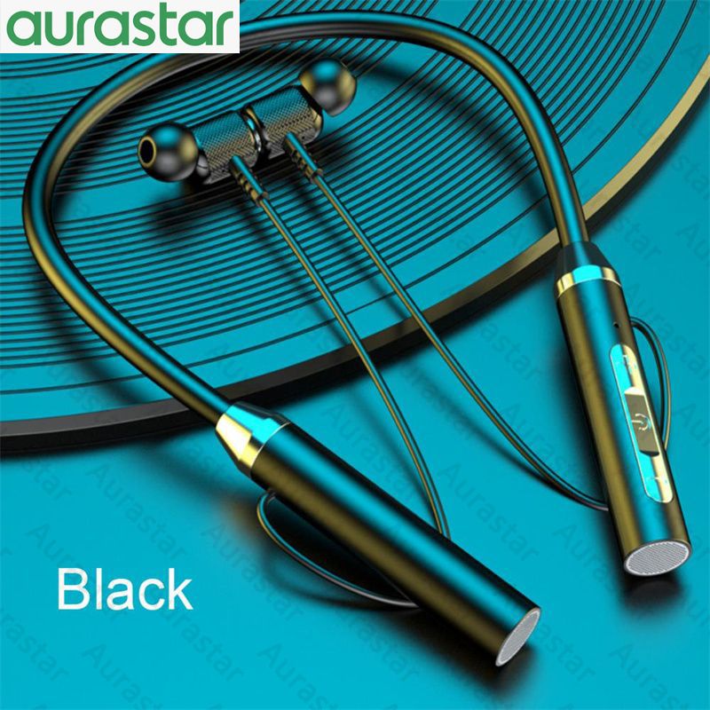 G03 Wireless Bluetooth Earphone Neck Band Earphones Earbuds Hanging Neck Sports Two Ears in-ear Neck Hanging Long Standby with Magnetic Voice Assistant