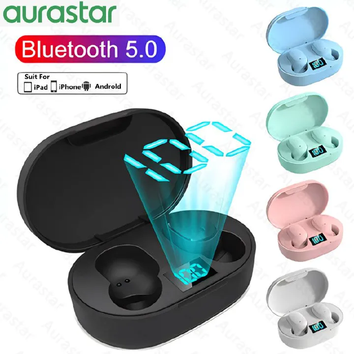 Original E6S TWS Wireless Bluetooth Earphone with Mic LED Display Earbuds Wireless Bluetooth Headset Air E6S Fone Bluetooth Earphones