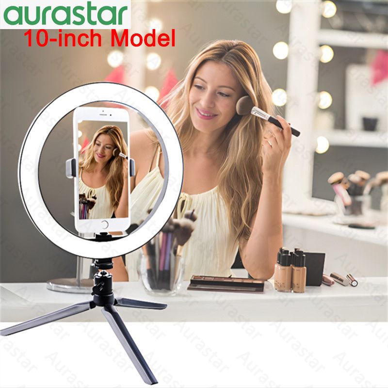 10inch/ 8inch Ring Lamp Led Selfie Wireless Remote For Youtube Video Live Photography Lighting For Phone Ring Light With Tripod Stand Photo