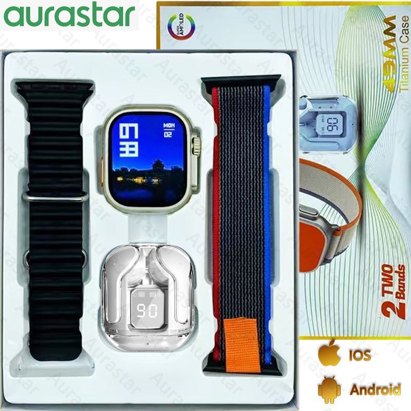 D100 Ultra MAX Smart Watch NFC Heart Rate Blood Pressure Oxygen Sleep Monitoring Multi-sport Bluetooth Call Smartwatch for