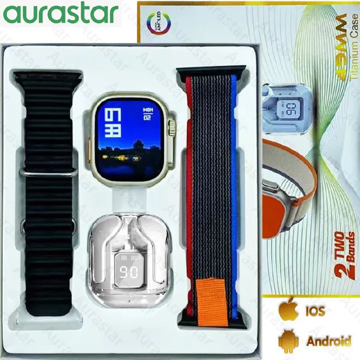 D100 Ultra MAX Smart Watch NFC Heart Rate Blood Pressure Oxygen Sleep Monitoring Multi-sport Bluetooth Call Smartwatch for
