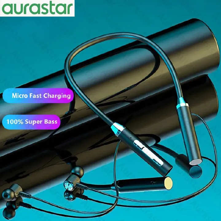 Wireless Headphones Magnetic Neckband Music Headset Wireless Neck-hanging TWS Sports Earbuds Noise Reduction Design Earphone