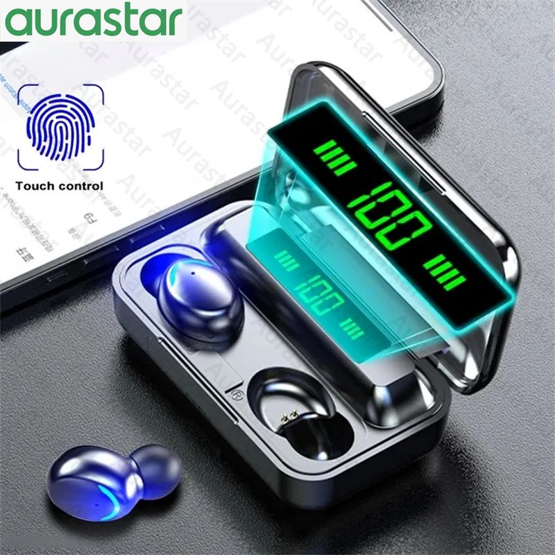 F9 Wireless Earphones Bluetooth Stereo Headphones Sport Waterproof Noise Reduction Wireless Earbuds with Mic Earphone