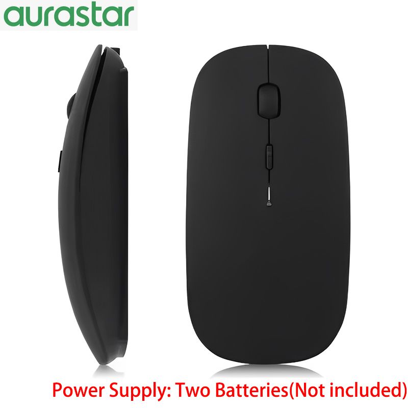 Office Silent 2.4G & Bluetooth 2 mode Mouse Using Battery USB Ultrathin Computer Mouse