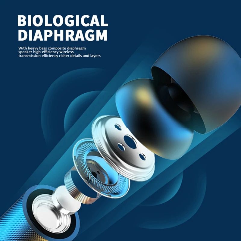 G03 Wireless Bluetooth Earphone Neck Band Earphones Earbuds Hanging Neck Sports Two Ears in-ear Neck Hanging Long Standby with Magnetic Voice Assistant