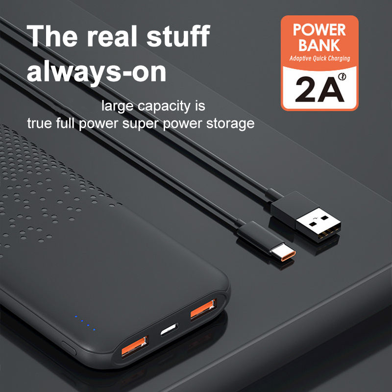 20000mAh powerbank Portable Power Charging Bank Premium Black