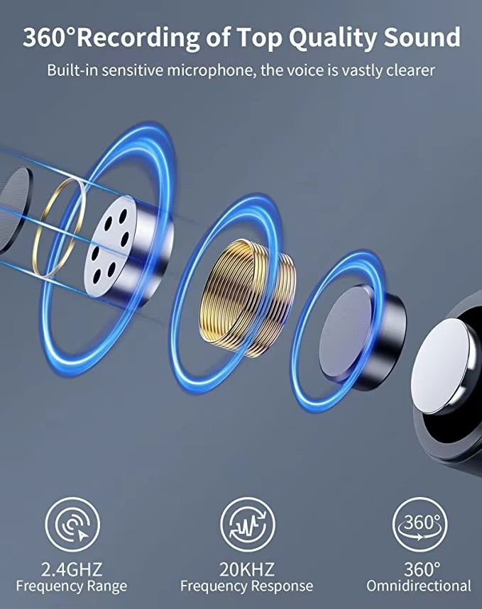 New 3.5mm wireless Collar-clip Lavalier Microphones Noise Reduction Microphone Universal 3.5mm is Suitable for Camera Speaker Smartphones
