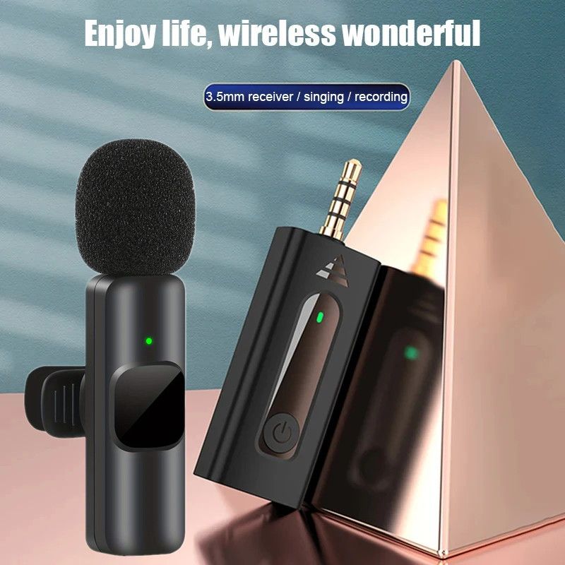 New 3.5mm wireless Collar-clip Lavalier Microphones Noise Reduction Microphone Universal 3.5mm is Suitable for Camera Speaker Smartphones