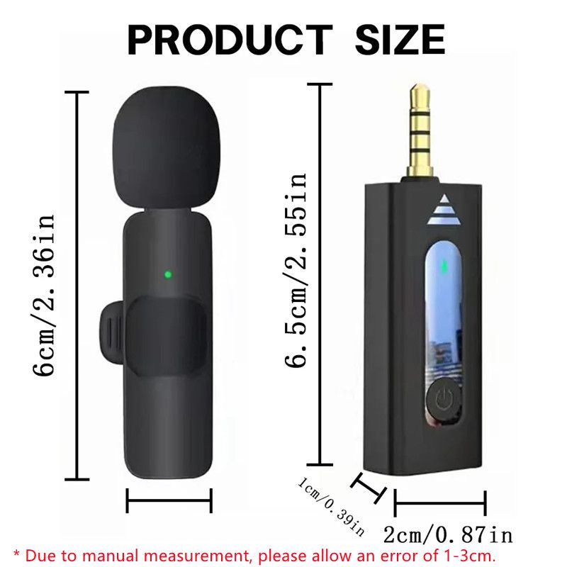 New 3.5mm wireless Collar-clip Lavalier Microphones Noise Reduction Microphone Universal 3.5mm is Suitable for Camera Speaker Smartphones