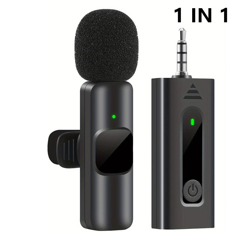 New 3.5mm wireless Collar-clip Lavalier Microphones Noise Reduction Microphone Universal 3.5mm is Suitable for Camera Speaker Smartphones