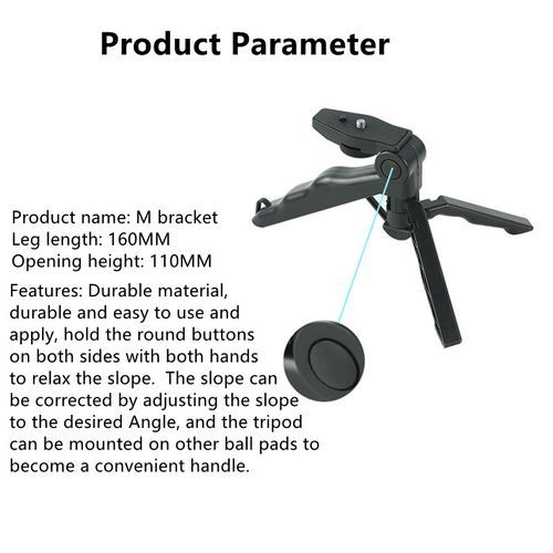 Tripod Portable+Phone Handle Portable Photography for Video Recording Selfie Stick Live