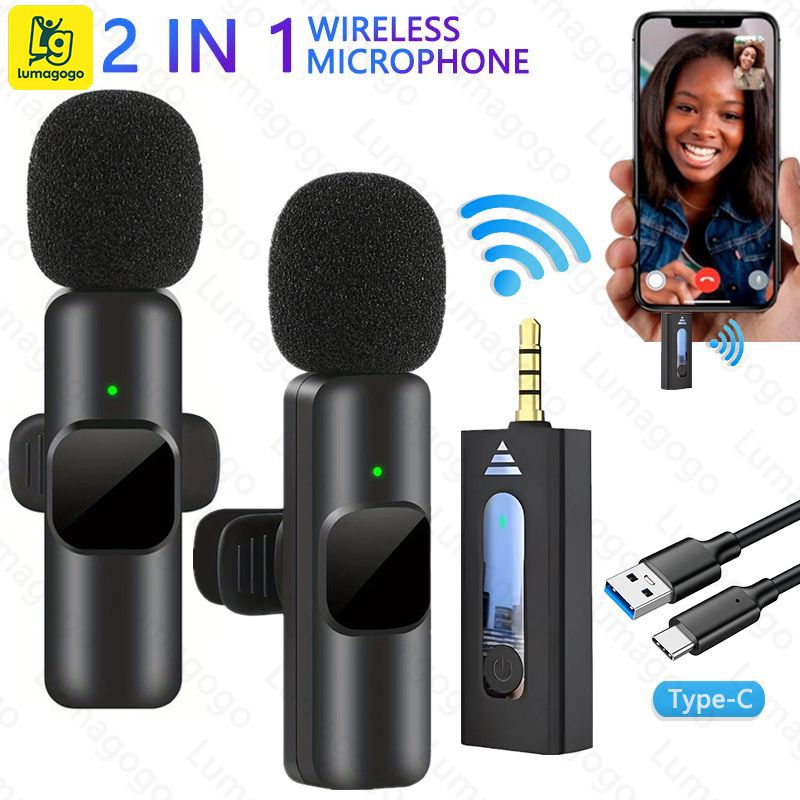New 3.5mm wireless Collar-clip Lavalier Microphones Noise Reduction Microphone Universal 3.5mm is Suitable for Camera Speaker Smartphones