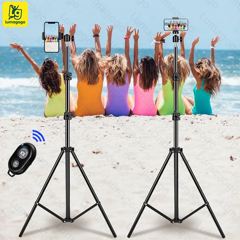 Tripod For Mobile Phone Holder For Gopro Stand Go Pro Camera Photography Selfie Remote Vlogging Kit 1.1m 1.6m 2.1m Smartphone