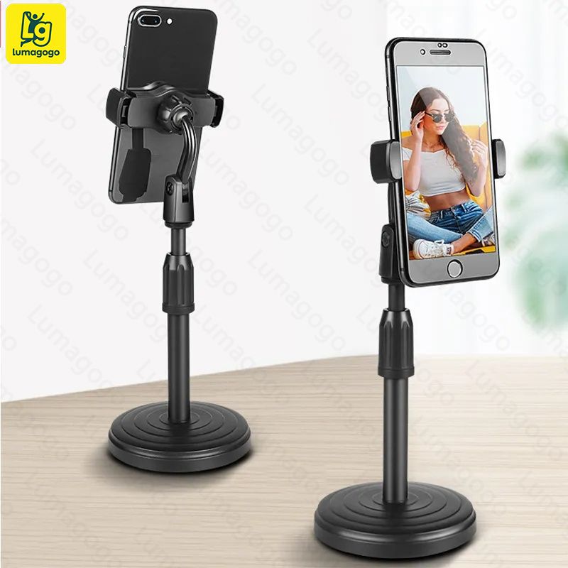 Multi-functional Retractable Mobile Phone Stand For Live Broadcast Desk Table Clip Bracket Table Mount Cell Phone Support Holder