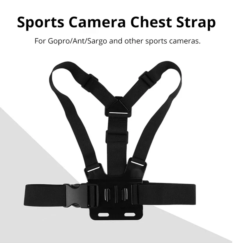 Adiustable Phone Clip Holder With chest Strap Fixation Bracket forSport Camera Mobile Phone Camera Black Holder Accessory