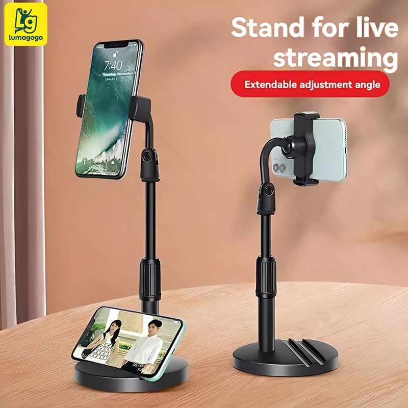 Multi-functional Retractable Mobile Phone Stand For Live Broadcast Desk Table Clip Bracket Table Mount Cell Phone Support Holder