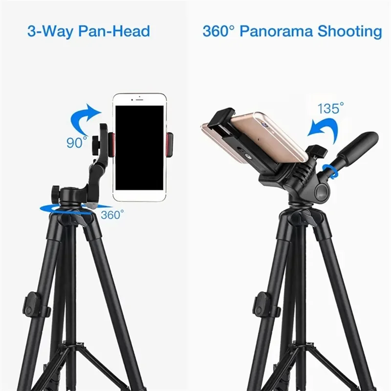 Aluminum Alloy Tripod Up to 1.25M Telescope Telescopic Camera Tripod Mobile Phone Holder Live Streaming Camera Tripod Mobile Phone