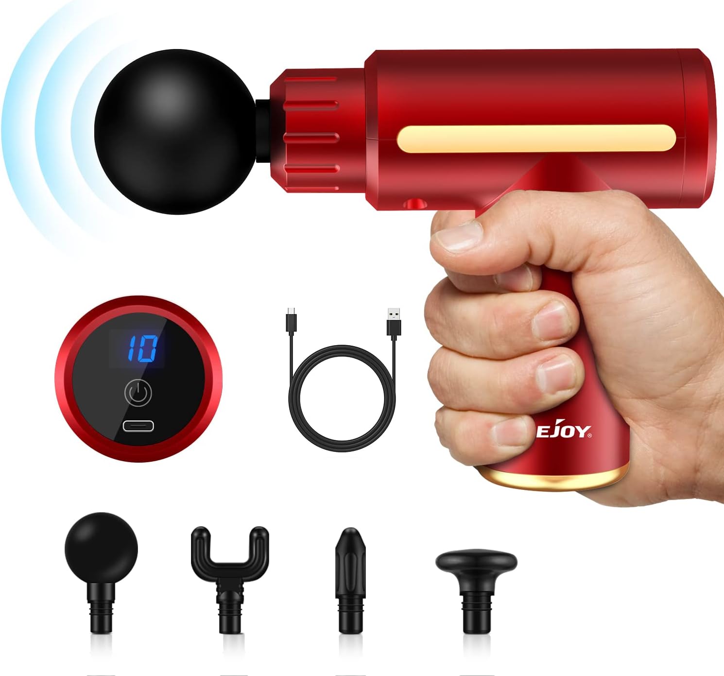 Fascia Gun Massager Mini Massage Gun,Muscle Gun Massage Gun Deep Tissue Massager Percussion Muscle Massager Portable Handheld Body Massager