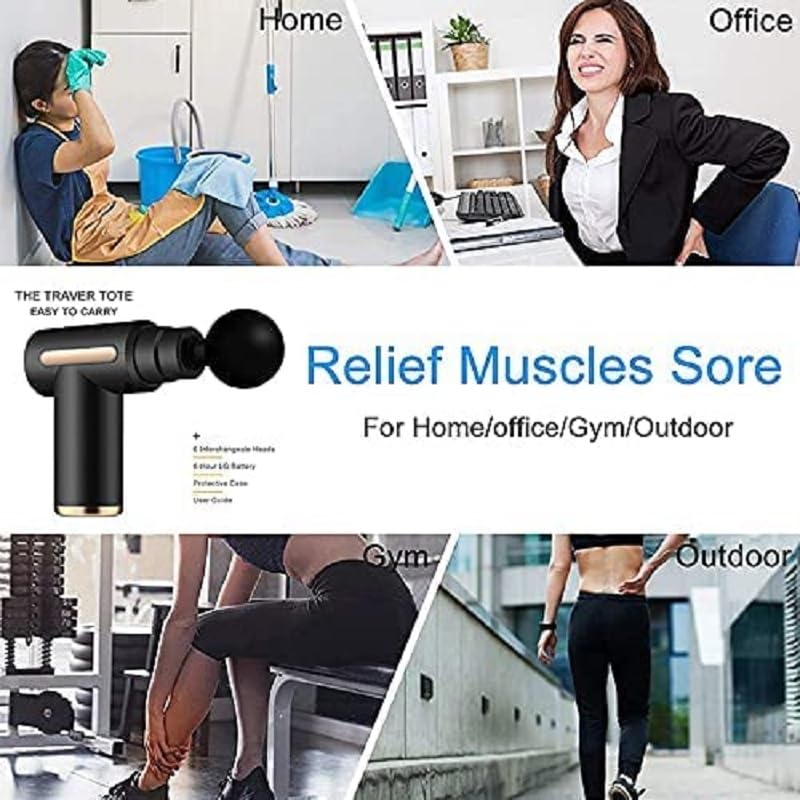 Fascia Gun Massager Mini Massage Gun,Muscle Gun Massage Gun Deep Tissue Massager Percussion Muscle Massager Portable Handheld Body Massager