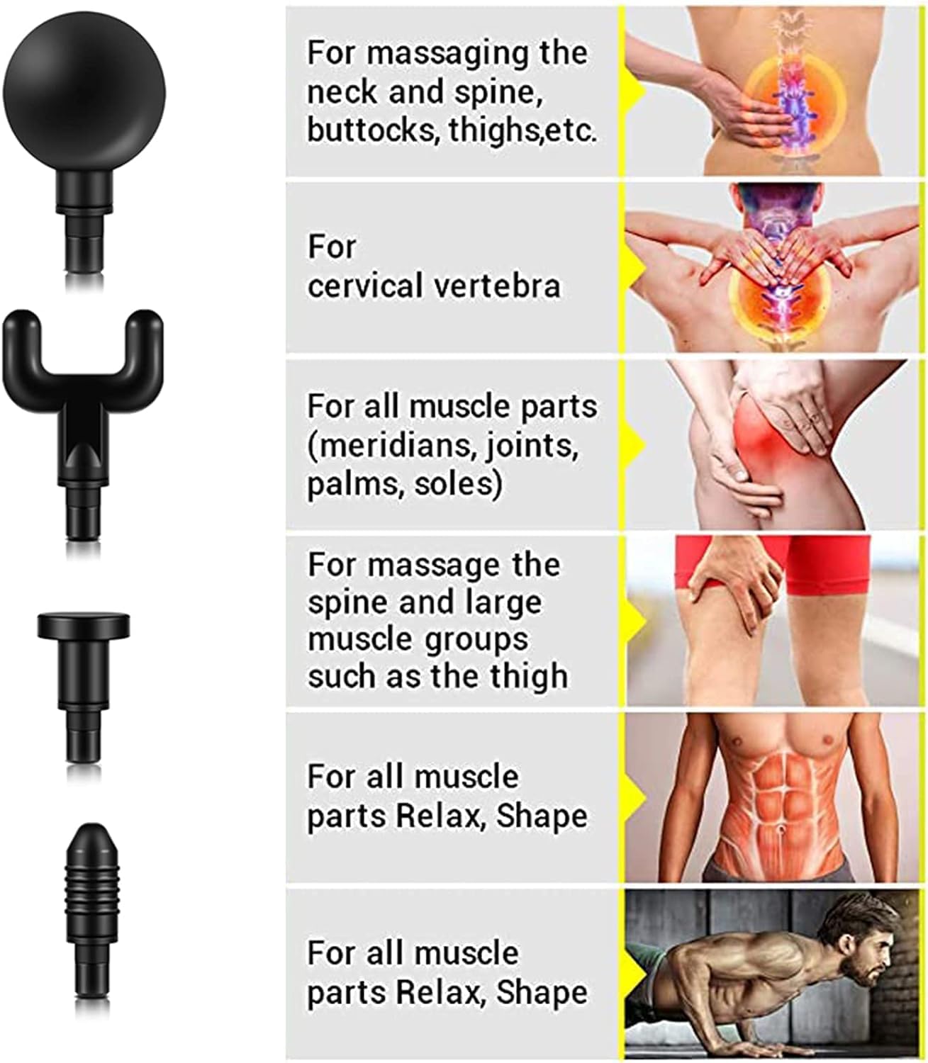 Fascia Gun Massager Mini Massage Gun,Muscle Gun Massage Gun Deep Tissue Massager Percussion Muscle Massager Portable Handheld Body Massager