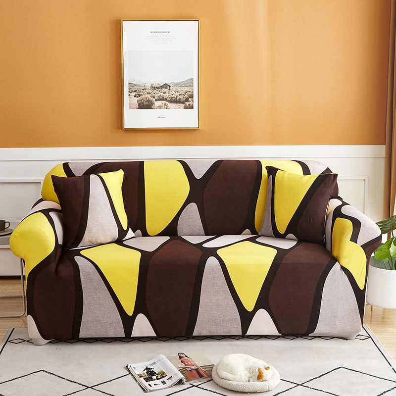 Sofa Slipcovers Elastic Stretch Sofa Cover Pillow case Sofa Covers with Anti-Slip Foams, Washable Furniture Protector for Kids, Pets for Living Room Couch Cover L shape Armchair Cover