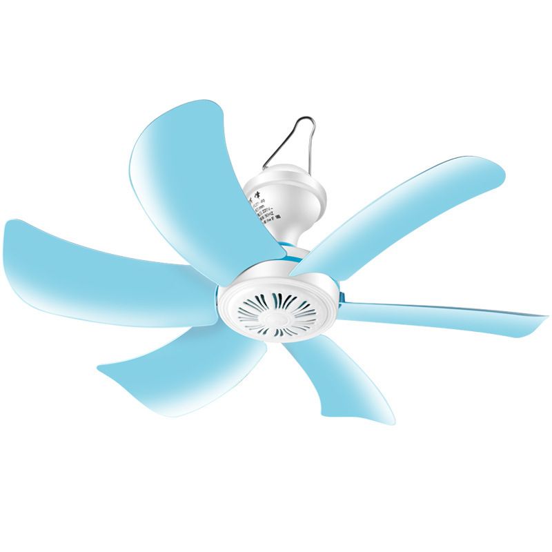 Small Ceiling Fan 6 Blades Quiet  Hanging Fans for Indoor Outdoor RV Bed Room Dorm Desk Travel Camping Tent Cubicle Mini Portable Canopy Fans