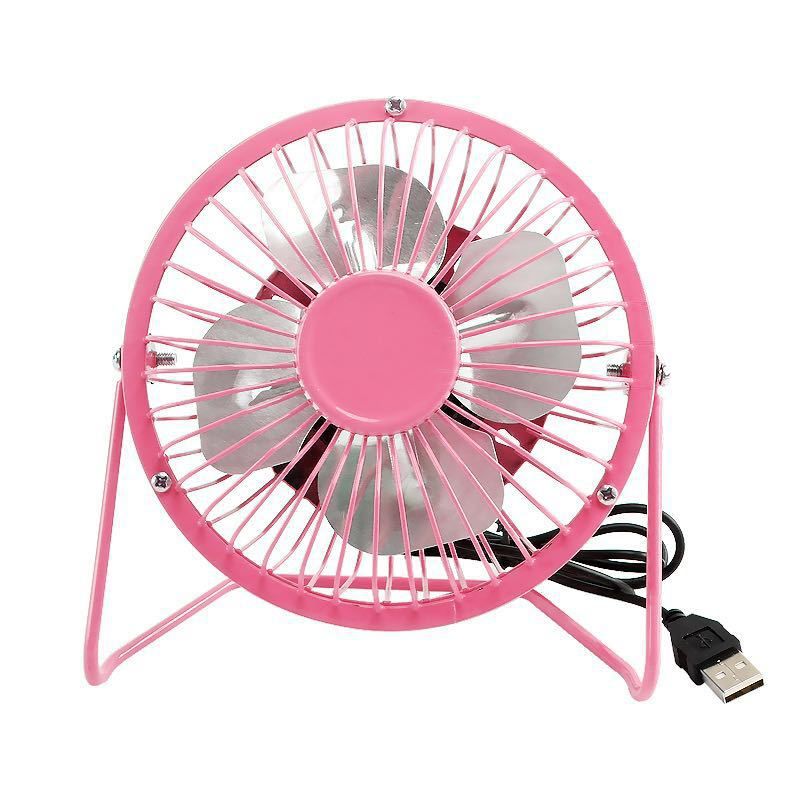 4 Inch Desk Fan Quiet Small USB Fan 360° Rotation Portable Table Fan 2 Speed Mini Personal Fan Air Cooling Electric Fan for Home Office Bedroom Travel Camping