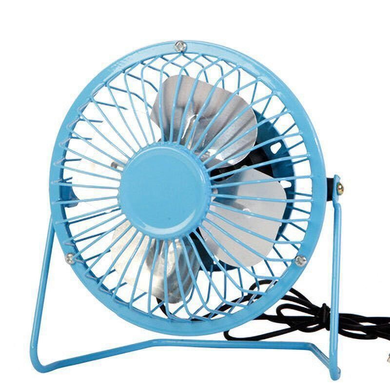 4 Inch Desk Fan Quiet Small USB Fan 360° Rotation Portable Table Fan 2 Speed Mini Personal Fan Air Cooling Electric Fan for Home Office Bedroom Travel Camping