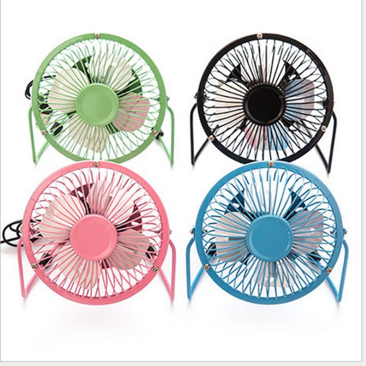 4 Inch Desk Fan Quiet Small USB Fan 360° Rotation Portable Table Fan 2 Speed Mini Personal Fan Air Cooling Electric Fan for Home Office Bedroom Travel Camping