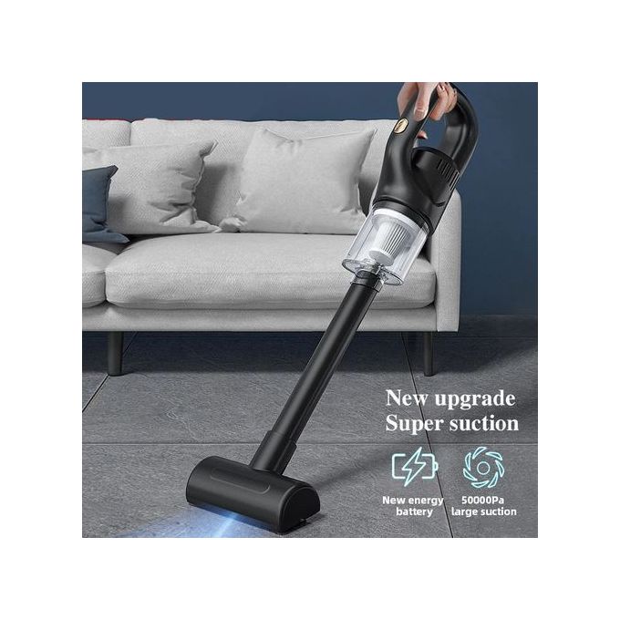 50000Pa Wireless Car Handheld Vacuum Cleaner Handheld Vacuum Cordless Rechargeable 3-in-1, USB Charge