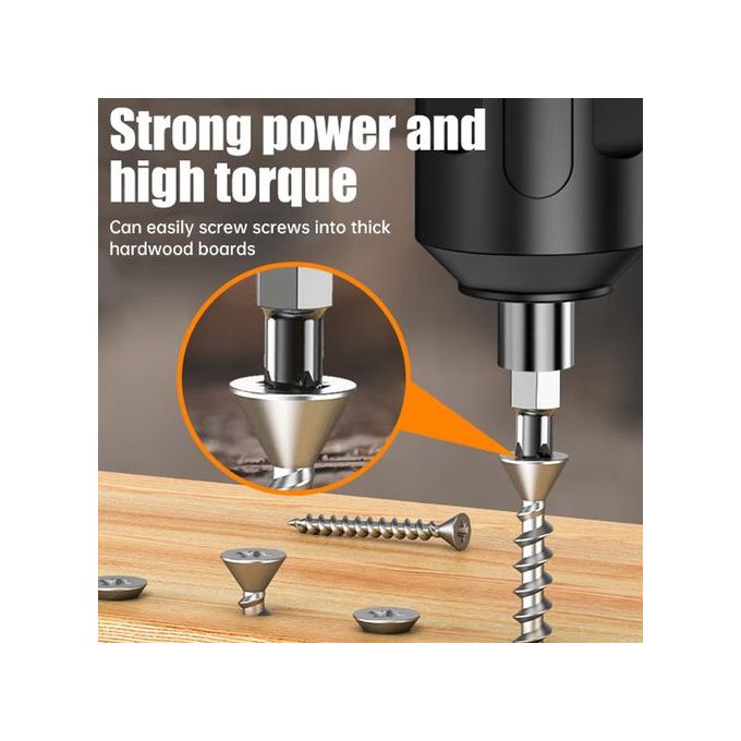 Rechargeable High Range Multi-Function Electric Hammer Rechargeable Screwdriver Hand Impact Drill Drll Household Small Pistol Drill Lithium Tools+34 Accessories