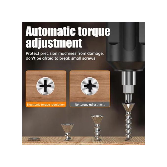 Rechargeable High Range Multi-Function Electric Hammer Rechargeable Screwdriver Hand Impact Drill Drll Household Small Pistol Drill Lithium Tools+34 Accessories
