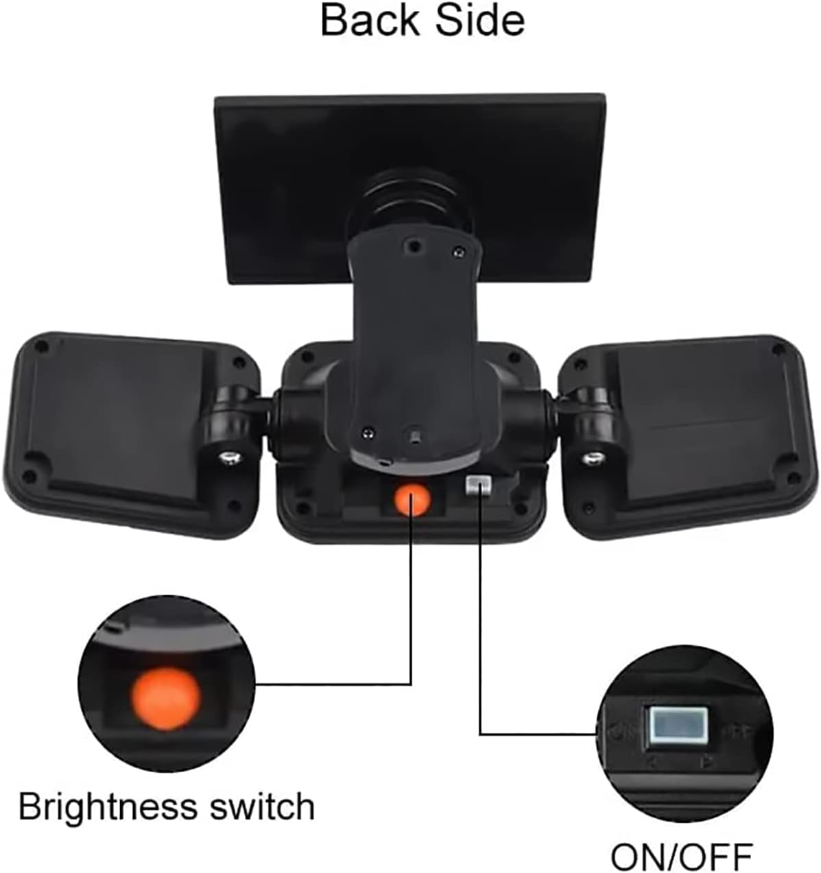 Solar Outdoor Lights – 122 LED, 1000 Lumens Bright Security Flood Light with 3 Adjustable Heads, Motion Sensor & Remote Control, 270° Wide Angle, IP65 Waterproof, 2 Lighting Modes