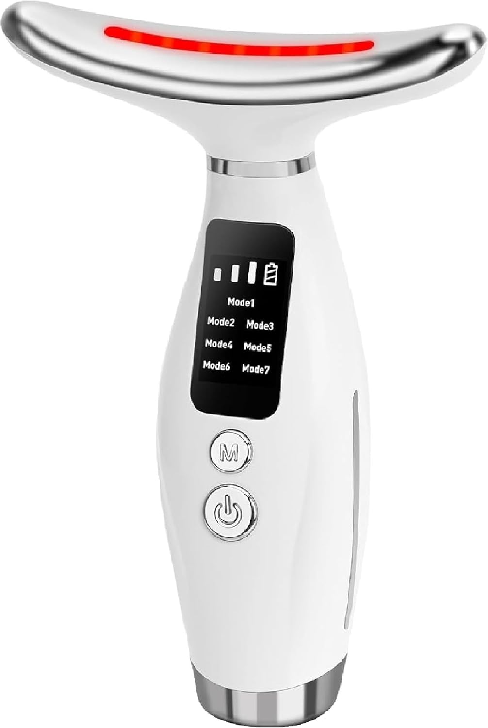 Neck Face Massager, 7 Color Portable Facial Massager for Enhanced Face, Neck and Shoulder Care with Vibrating and Warming Function Portable Skin Care Sculpting Tool and Beauty Device