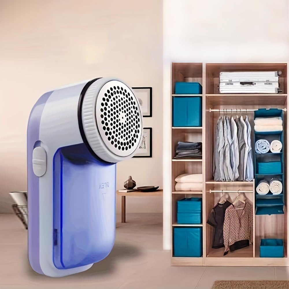 Fabric Shaver, Lint Remover for Clothes, Electric Lint Shaver with 3-Leaf Blades,  Purple Sweater Shavers to Remove Pilling for Clothing, Couch, Furniture, Fuzz, Lint Ball, Bobbles, USB Rechargeable