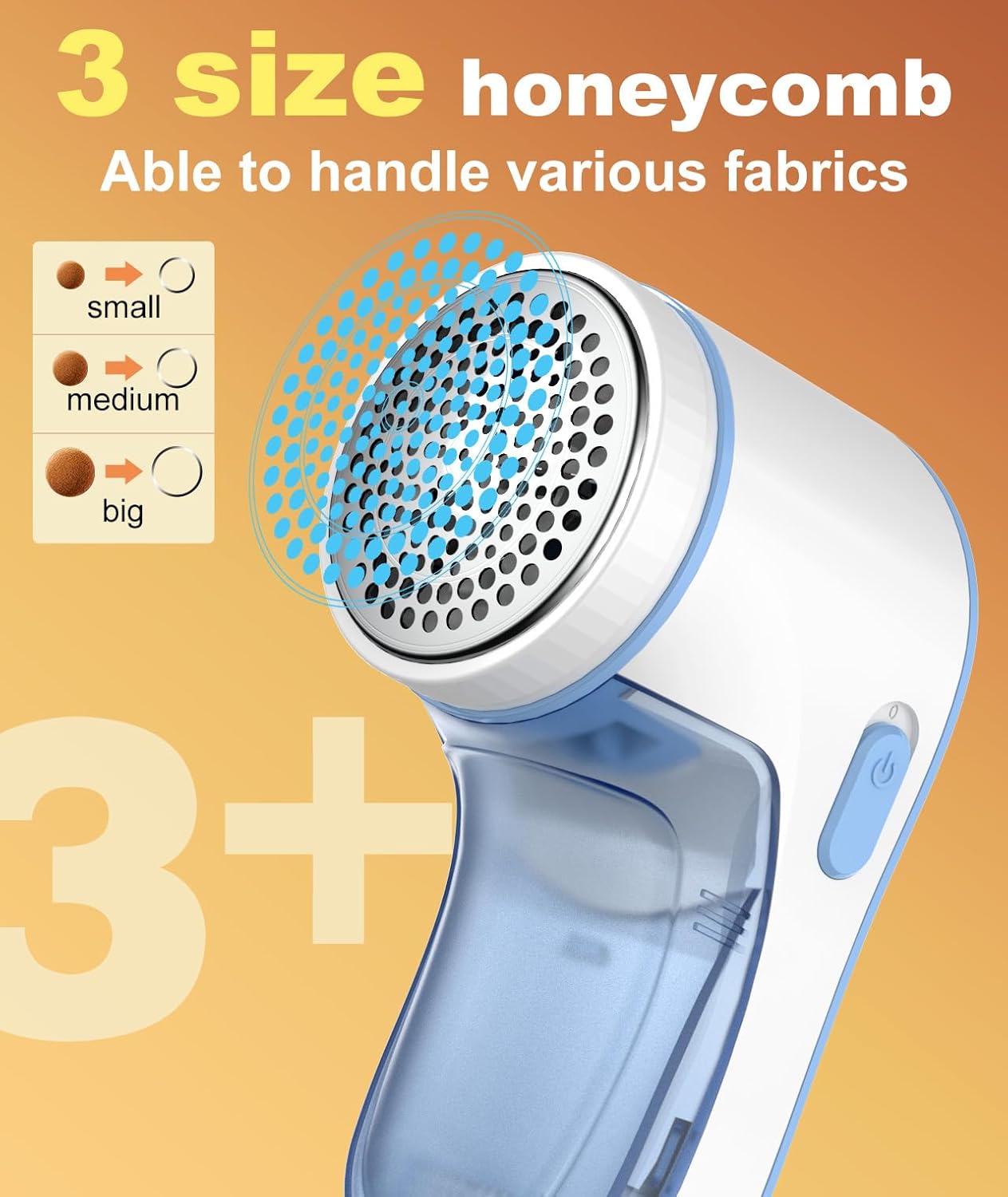 Fabric Shaver, Lint Remover for Clothes, Electric Lint Shaver with 3-Leaf Blades,  Purple Sweater Shavers to Remove Pilling for Clothing, Couch, Furniture, Fuzz, Lint Ball, Bobbles, USB Rechargeable