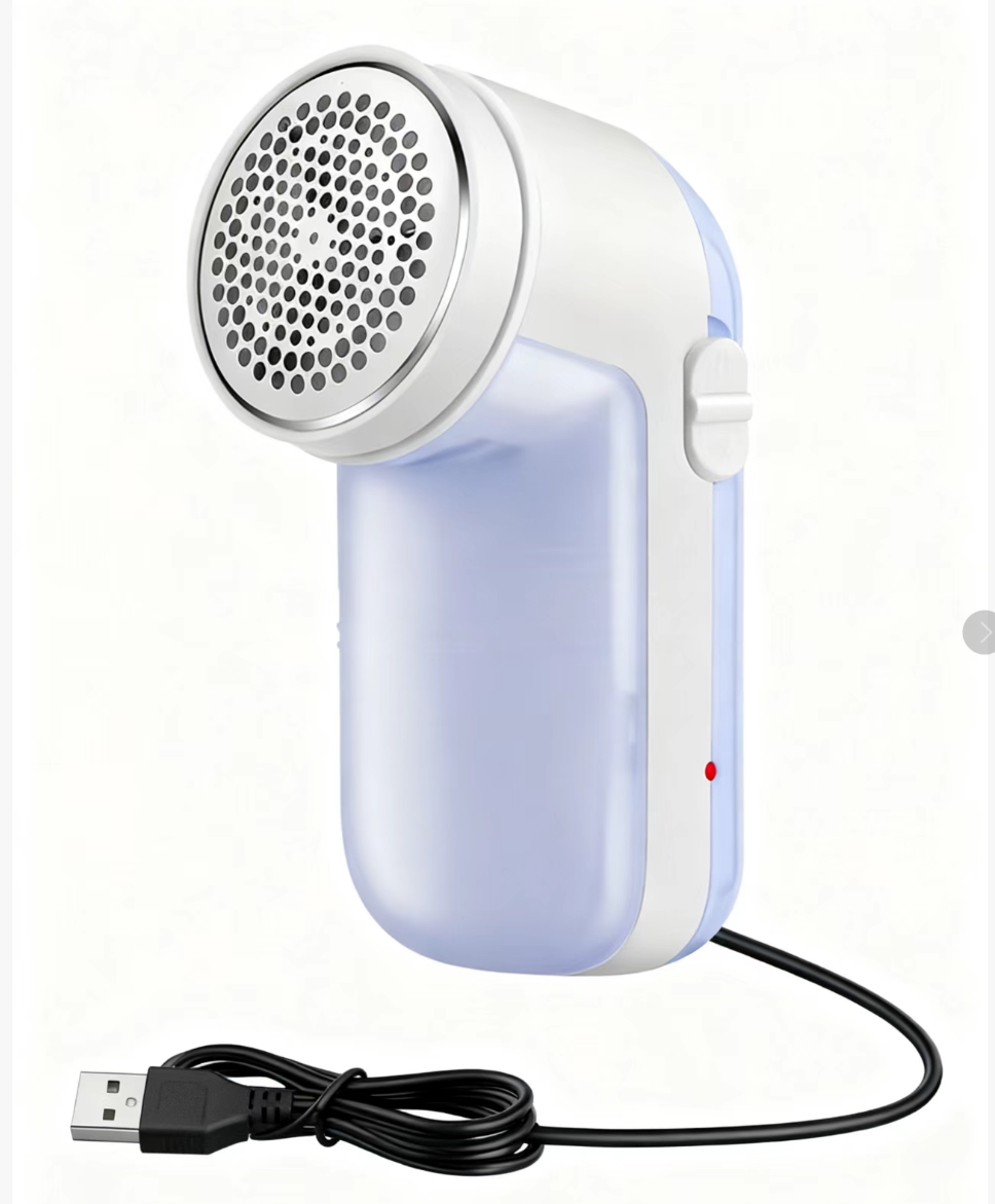 Fabric Shaver, Lint Remover for Clothes, Electric Lint Shaver with 3-Leaf Blades,  Purple Sweater Shavers to Remove Pilling for Clothing, Couch, Furniture, Fuzz, Lint Ball, Bobbles, USB Rechargeable